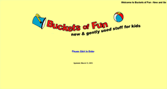 Desktop Screenshot of bucketsoffun.ca